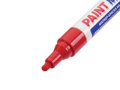Маркер-краска лаковый (paint marker) 4 мм, КРАСНЫЙ, БЕЗ КСИЛОЛА (без запаха), алюминий, BRAUBERG PRO