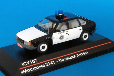 Moskvich-2141 Lithuanian Police 1992 1:43 ICV107