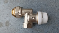 Клапан Аксиальный Ду15 Rp1/2"-R1/2" Sanline термостатический с плавной настройкой Арт.RA2-15X