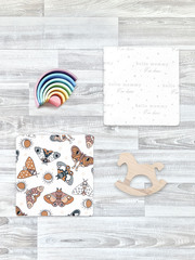 Сет из 2х пелёнок Mjölk Бабочки/Hello Mommy