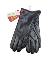 Перчатки. Женские. Материал верха: Кожаные. Подклад: Плюш-флис.5 шт в упаковке.