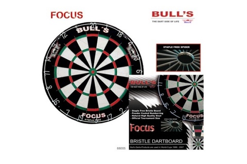 Мишень для дартса Bull’s Focus, сизаль, бесскобная, 0.8 мм (артикул 68005)