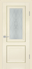Дверь PSB-27 / Цвет Ваниль / Сатинат, пескоструйная обработка / Двери PROFILO PORTE
