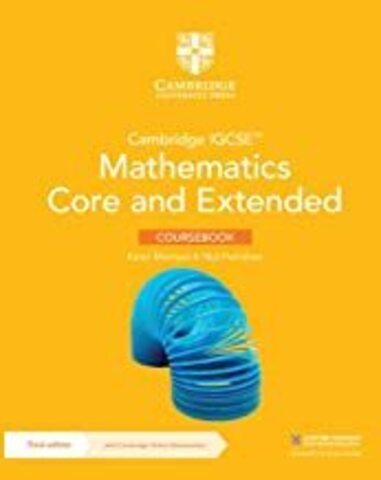 Cambridge IGCSE™ Mathematics Core andExtended Coursebook with Cambridge OnlineMathematics (2 Years' Access)