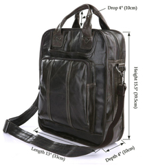 Кожаная сумка-рюкзак JMD 7168