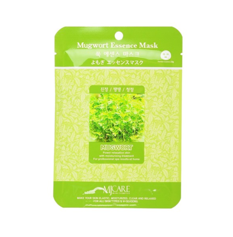 Тканевая маска с экстрактом полыни Mijin Cosmetic MJ Care Mugwort Essence Mask