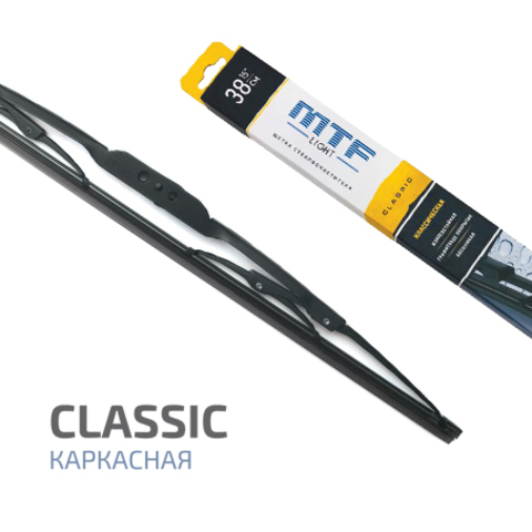 Щетка стеклоочистителя MTF light CLASSIC, классическая, графитовое покрытие, 550мм (22''), 1 шт.