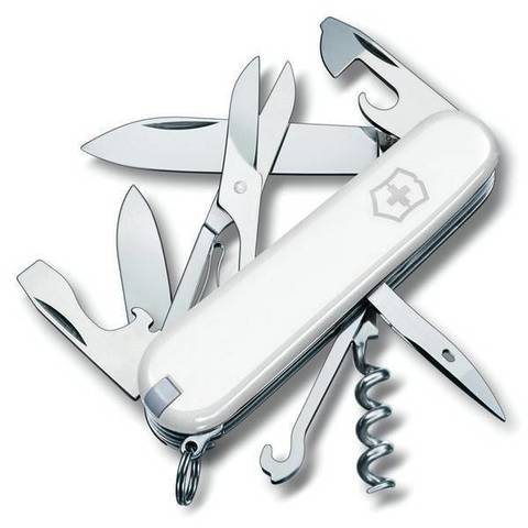 Нож складной Victorinox Climber, 91 mm, 14 функций, белый