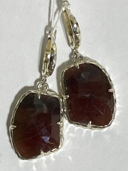Сапфир (серебряные серьги)