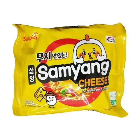 Лапша быстрого приготовления со вкусом сыра Cheese Samyang, пачка 120 г