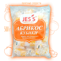 Конфеты Абрикос кубики Jes's Dried Fruit Apricots Jelly 500 г