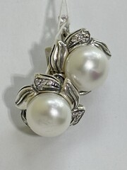 Подсолнух ( серьги из серебра)