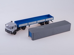 MAZ-5432 with semitrailer MAZ-93971 gray-blue 1:43 AutoHistory