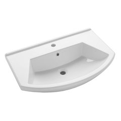 Тумба КЛИО 70, белый с умывальником Dreja Альфа 75