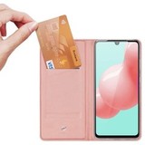 Чехол книжка-подставка Dux Ducis с магнитом для Samsung Galaxy A41 (Розовое золото)