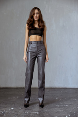 Брюки из эко-кожи «Питон»