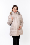 Куртка для беременных 09107 бежевый/капучино