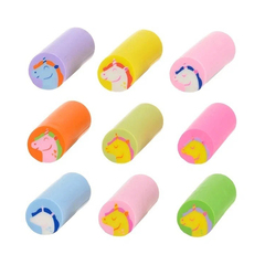 
          Ластик Basir, цилиндрическая форма, серия "Единорог", разноцветный корпус, с рисунком единорогов