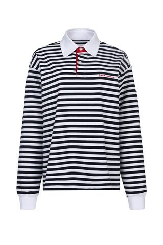 Лонгслив-поло BRETON STRIPE