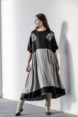 Настенька. Платье комбинированное с вышивкой PL-422570