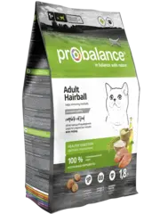 Сухой корм ProBalance Adult Hairball для кошек, облегчающий выведение шерсти