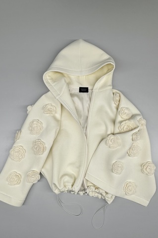 Худи-кейп с цветами