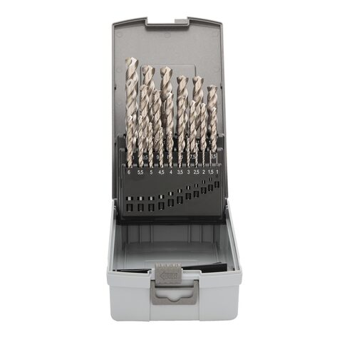 Набор сверл по металлу 1-13мм 25шт DIN338 HSSE-Co8 VA 130° (пл. кейс) Ruko 281215ERO