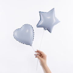 Аг 9''/23 см, Мини-сердце, Небесный, 5 шт.