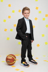 брюки  для мальчика  ТК 46142/черный