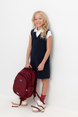 платье  для девочки  К 5883/индиго