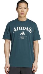 Теннисная футболка Adidas Heritage Graphic - aurora ivy
