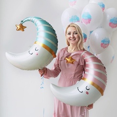 К Фигура, Месяц спящий, Розовый, 28''/71 см, 1 шт. (В упаковке)