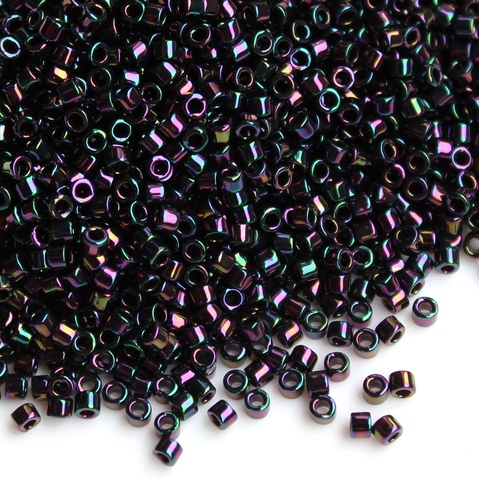 DB-0004 Бисер цилиндрический Миюки делика 11/0 Фиолетовый радужный /Miyuki delica 11/0 Purple Iris