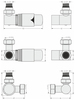 Сунержа 30-1421-0001 Терморегулятор автоматический 3D левый G 1/2" НР х G 3/4" НГ / набор (Матовый белый)