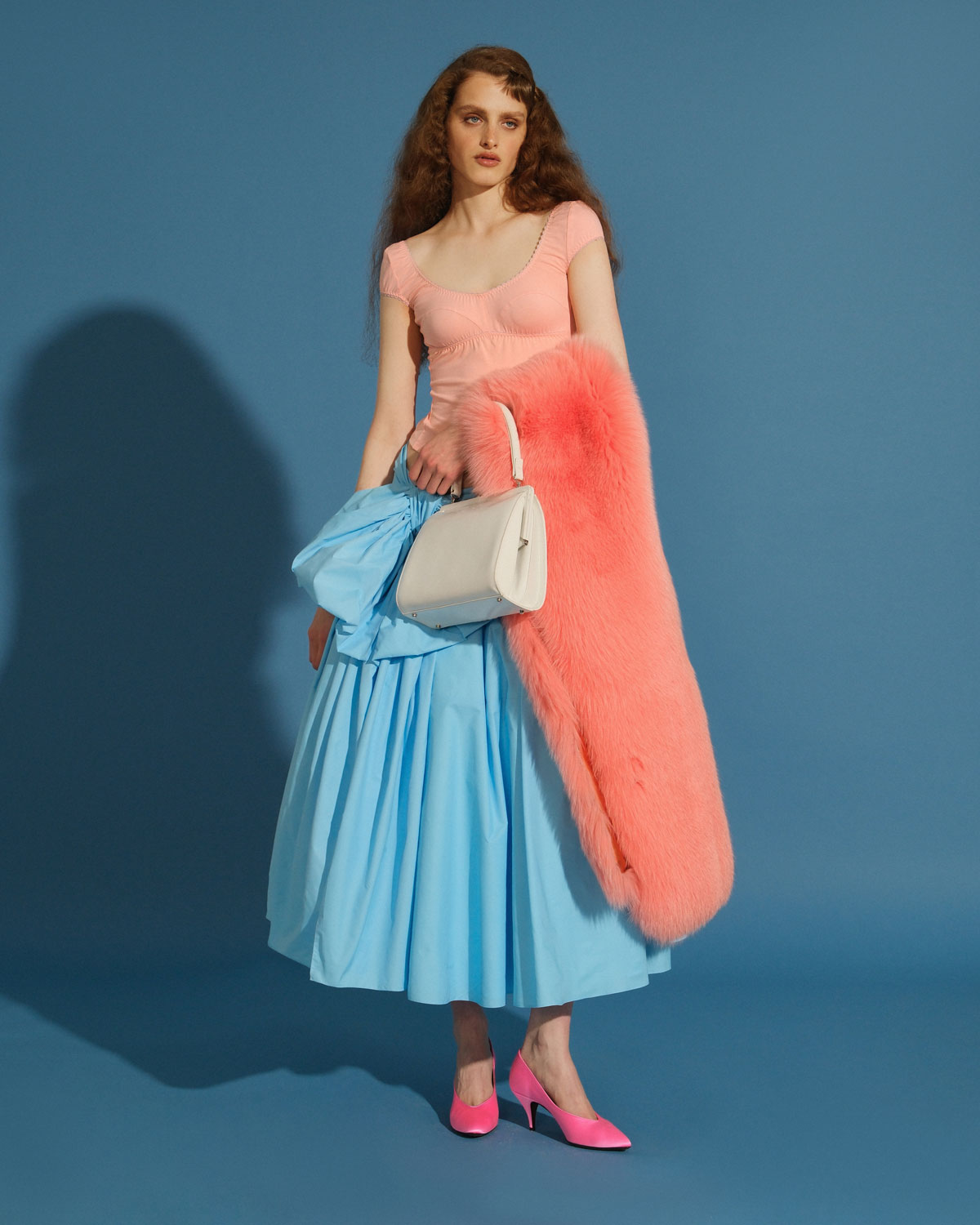 Шарф из меха лисы