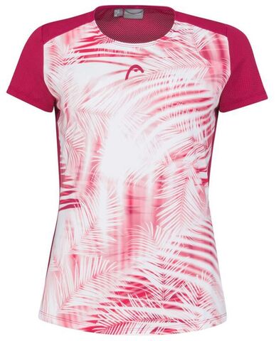 Женская теннисная футболка Head Tie-Break T-Shirt - mulberry/print vision
