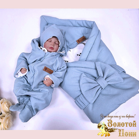 Конверт хлопок 4ка (0-3) 250523-DN538
