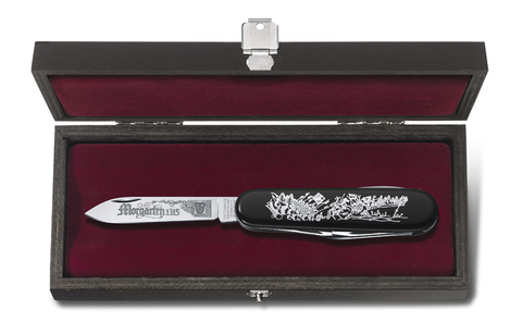 Нож Victorinox Morgarten LE, коллекционный, 91 мм, 9 функций, черный (подар. упаковка)