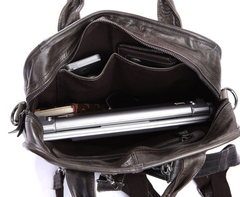 Кожаная сумка-рюкзак JMD 7168