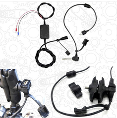 Держатель с USB-разъемом для телефона на руль мотоцикла, X-81