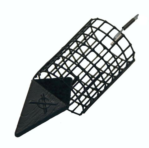 Груз-кормушка мет. X-FEEDER ME BULLET 4K MIDDLE 100 г (35 мл, цвет Matt Black, сварная сетка) 10 шт/уп.