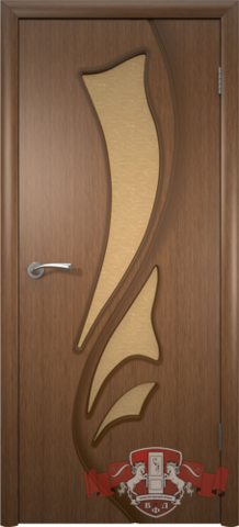 Дверь Владимирская фабрика дверей 5ДО3, цвет орех, остекленная