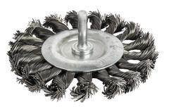 Кордщетка для дрели радиальная витая ПРАКТИКА 100 мм, хвост 6 мм (242-885)