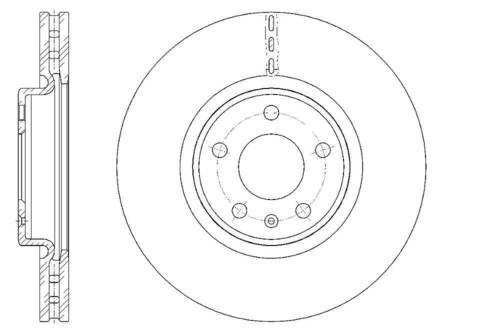 Диск тормозной вентилируемый G-brake  GR-21343