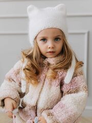 Чепчик с ушками для детей, Молоко