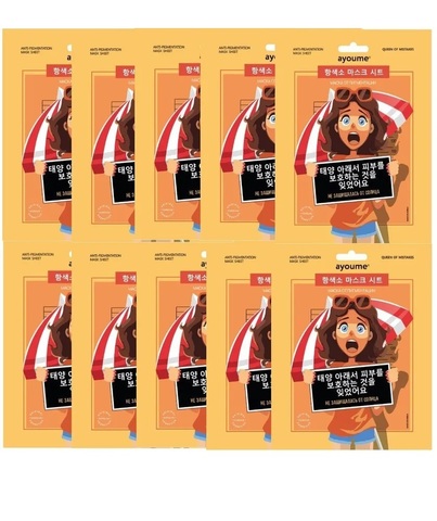 Ayoume QOM Anti-pigmentation Mask Sheet Маска на тканевой основе для лица от пигментации