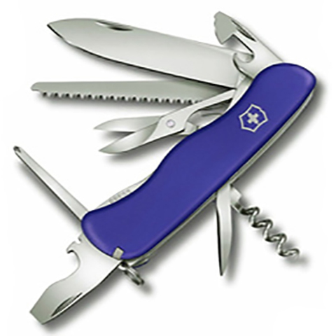 Нож складной Victorinox Outrider, 111 mm, 14 функций, синий