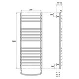 Полотенцесушитель электрический Point PN05150SE П15 500x1000 левый/правый, хром