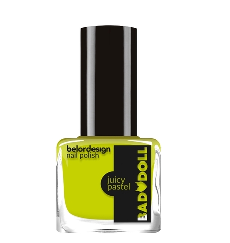 Bad doll Лак для ногтей GRAZY NEON тон 301 лаймовый 6мл BelorDesign