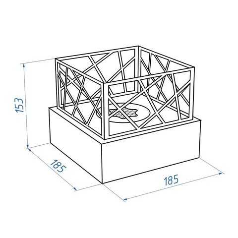 Биокамин Firelight BFP-T185BFB Bonfire Black